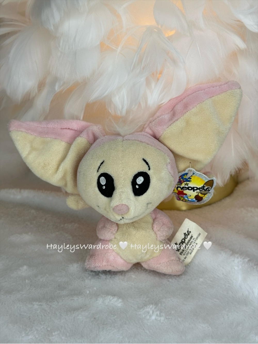Neopets Pink Miamouse With Tags RARE Vintage